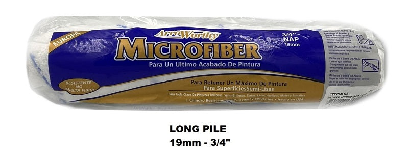 Arroworthy Microfiber 12" Inch Roller Sleeve - Blue Vien Emulsion Roller