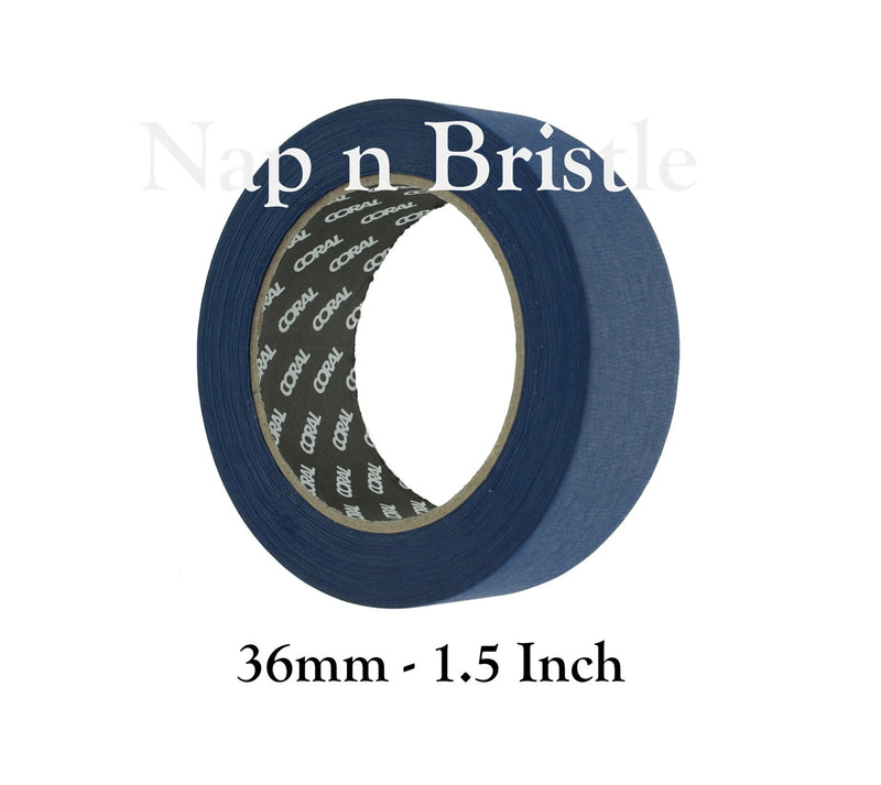 Coral Masking Tape Easy Blue Indoor Outdoor 50mtr Rolls
