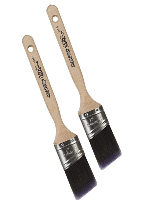Arroworthy Classic 1" Inch Long Handle Angled Paint Brush