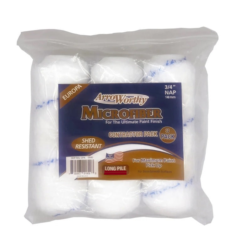 Arroworthy Paint Rollers 9" Inch Microfibre 3 x Paint Sleeves Refills