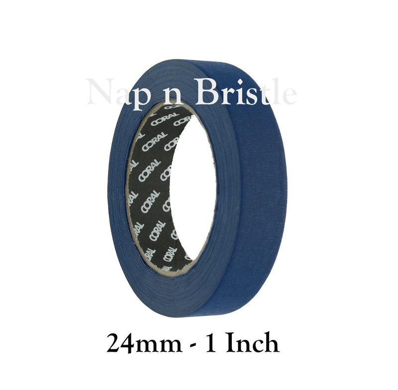 Coral Masking Tape Easy Blue Indoor Outdoor 50mtr Rolls