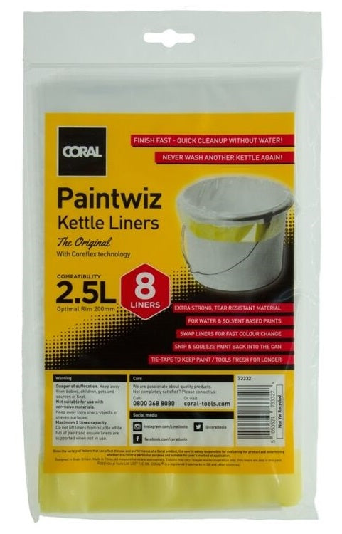 Coral Scuttle Liners Paint Kettle Bucket Coreflex Paintwiz All Sizes