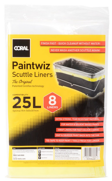 Coral Scuttle Liners Paint Kettle Bucket Coreflex Paintwiz All Sizes