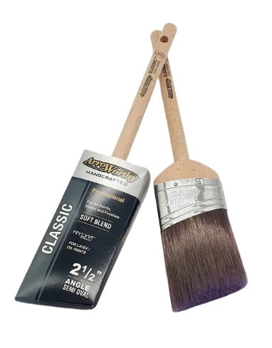 Arroworthy Paint Brush Classic Pencil Semi Oval Set Angled Long Handle