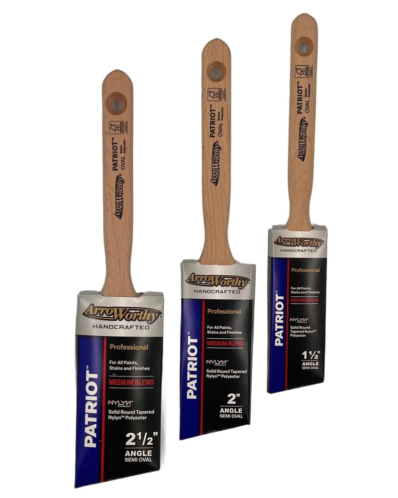 Arroworthy Paint Brushes Patriot Long Handle Single Brushes