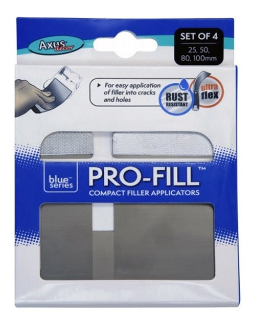 Axus Decor Pro-Fill Compact Filler Applicators - 25mm, 50mm, 80mm, 100mm (Blue Series)