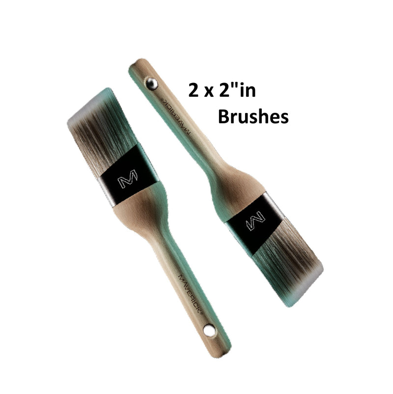 Maverick Paint Brush 2" inch Series X Long Handle Angled