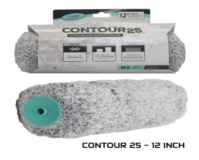 AXUS CONTOUR MASONRY PAINT ROLLER SLEEVES - AXUS CONTOUR 9 & 12" INCH