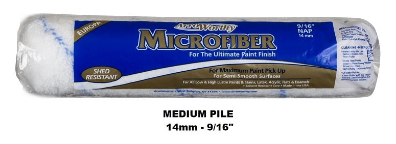 Arroworthy Paint Roller Microfiber 12" Inch Sleeve Blue Vein Emulsion Roller
