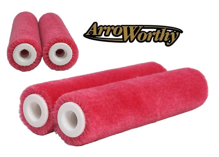 Arroworthy Paint Rollers Mohair 4" inch Velour Mini Paint Roller Sleeves 3/16"