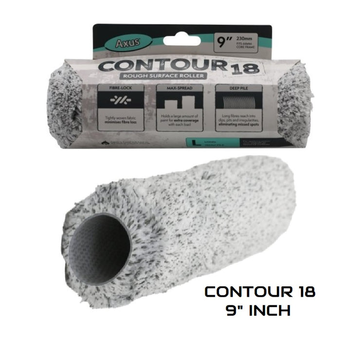 AXUS CONTOUR MASONRY PAINT ROLLER SLEEVES - AXUS CONTOUR 9 & 12" INCH