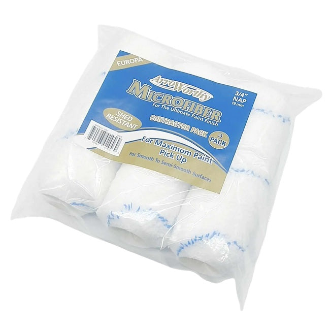 Arroworthy Paint Rollers 9" Inch Microfibre 3 x Paint Sleeves Refills