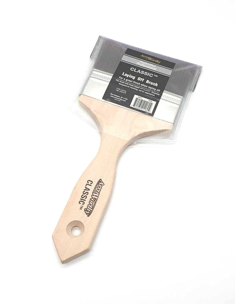 Arroworthy Brush Lay Off Classic 4" Inch 100mm Nylon Flagged Bristles