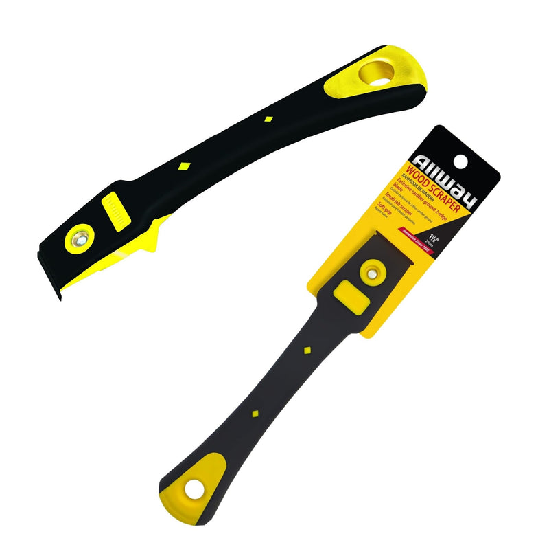 ALLWAY Wood Scraper Paint Tool 1-⅛” 29mm Twin Edge Soft-Grip