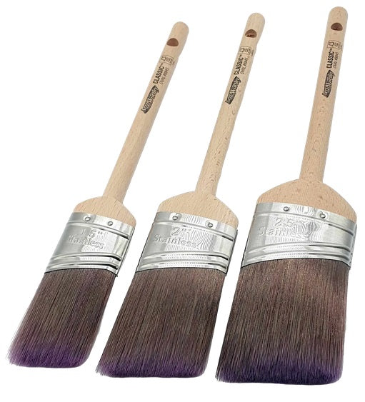 Arroworthy Paint Brush Classic Pencil Semi Oval Set Angled Long Handle