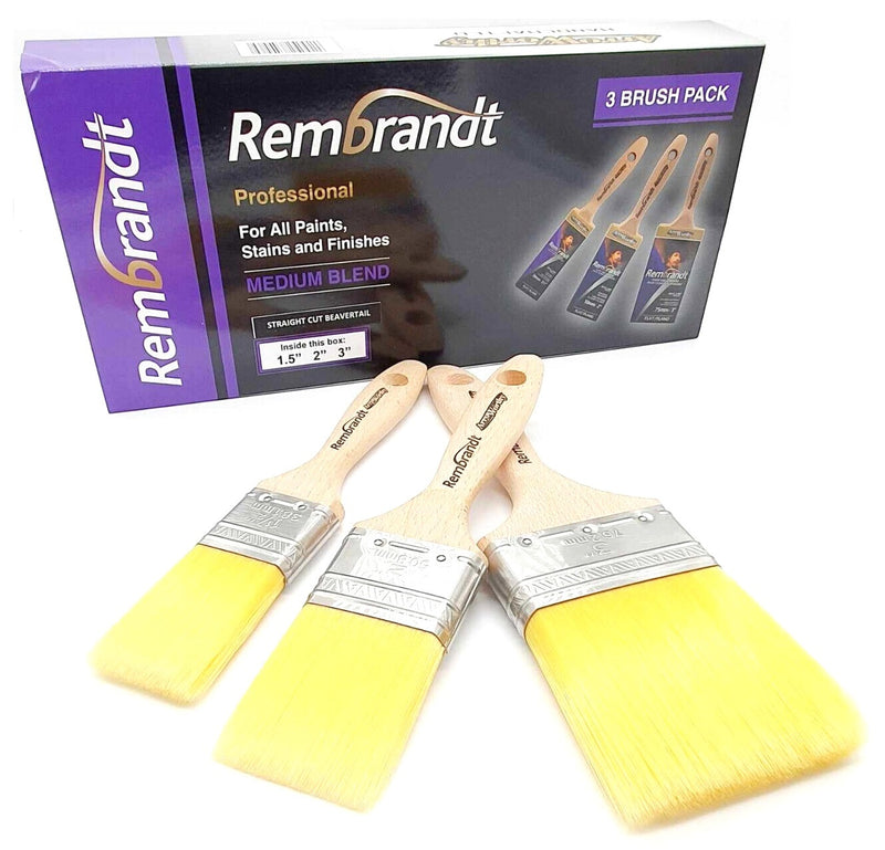 Arroworthy Paint Brush Rembrandt Straight Cut Synthetic Beavertail Boxset