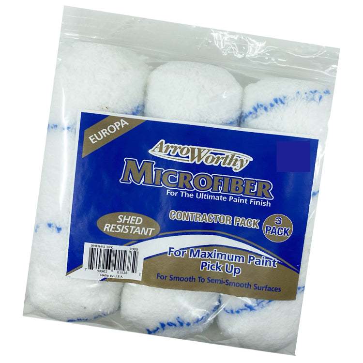 Arroworthy Paint Rollers 9" Inch Microfibre 3 x Paint Sleeves Refills