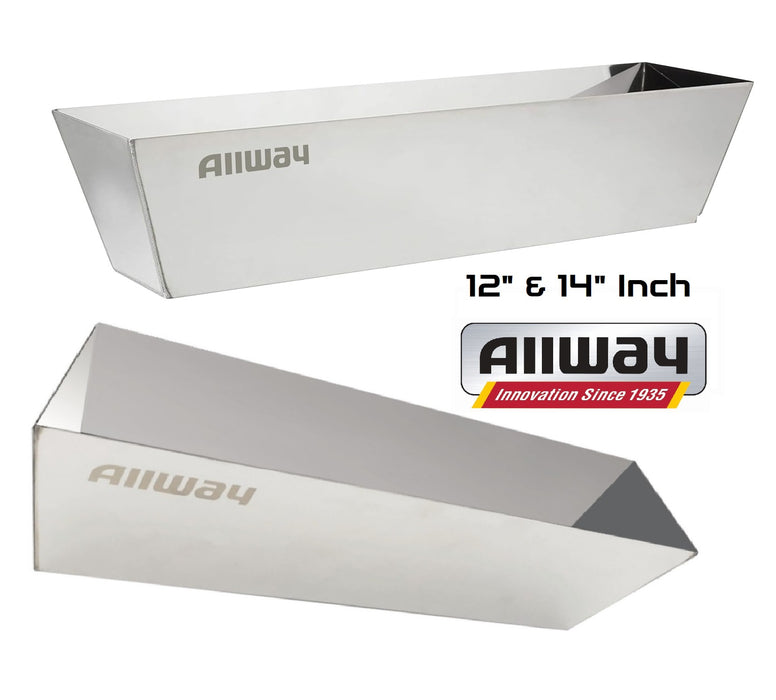 Allway Mud Pans Steel Stainless - 12" Inch and 14" Inch Mud Pans