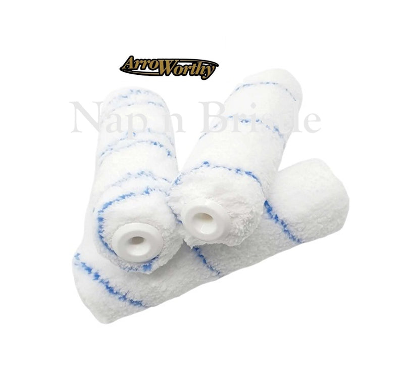 Arroworthy Paint Roller Sleeves Jumbo Microfiber 6.5 Inch  9/16" 14mm 3 Pack