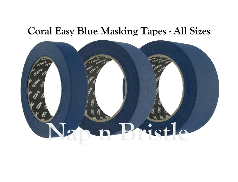 Coral Masking Tape Easy Blue Indoor Outdoor 50mtr Rolls