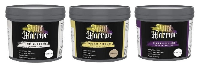 Paint Warrior Fillers Ultimate Multi Surface, Wood & Fine Surface 1kg Tubs
