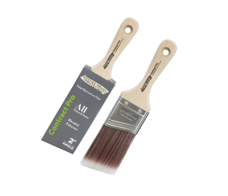 Arroworthy Paint Brush 2" Inch Contract Pro Angled Stubby