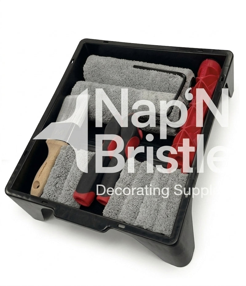 Maverick Paint Roller Brush Set Microfibre Cage Series V 13 Piece