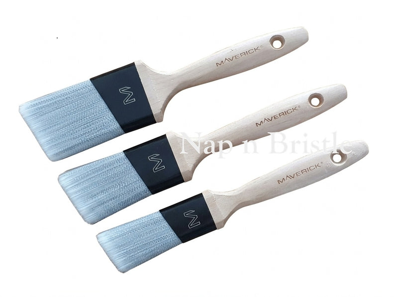 Maverick Paint Brush Set Series S Angled Long Handle Set