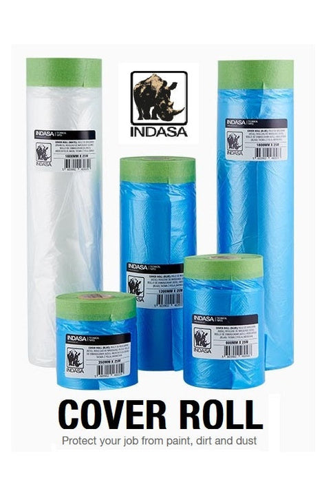 Indasa Pre-Taped Masking Cover Rolls - Various Sizes
