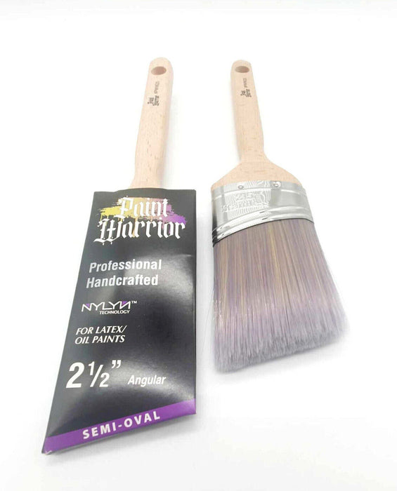 Paint Warrior Semi Oval Angled Cut Brush Set