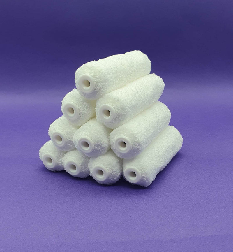 Arroworthy Paint Rollers 4" Inch Classic Microfibre Refill Sleeves 10 Pack