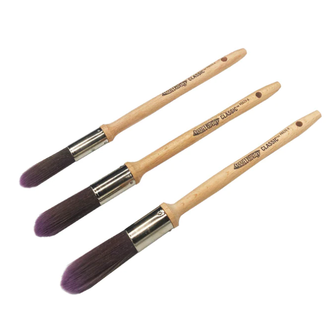 Arroworthy Classic Oval Round Chisel Sash Paint Brush Set