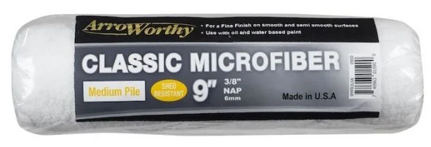 Arroworthy Classic 9" Inch Microfiber Paint Roller Refills