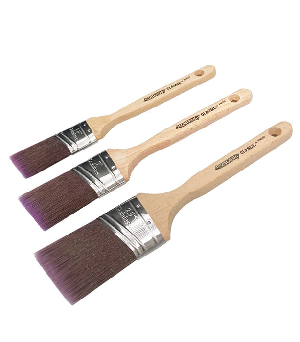 Arroworthy Classic Semi Oval Angle Long Handle Brush Boxset